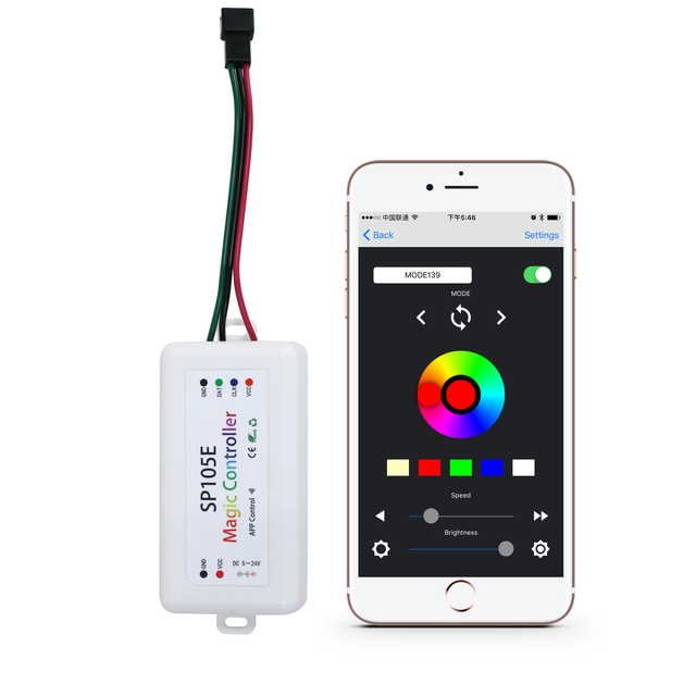 Remote Controller Control Via Phone App RGB Pixel LED Controller