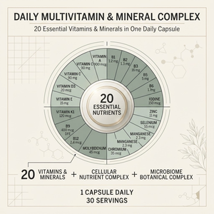 Cápsulas de Multivitaminas y Minerales Diarios OEM ODM, 30 Unidades, Proveedor de Marca Privada al por Mayor - Product Image 3