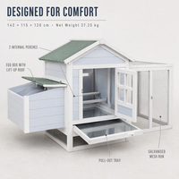 Poulailler en bois massif de qualité supérieure, conception imperméable, personnalisable OEM, pour l'élevage de poulets