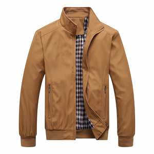 Chaquetas de Poliéster al por Mayor, Chaquetas Casuales con Cremallera para Hombre, Abrigos Cortos de Moda, Ropa de Primavera, Otoño e Invierno, Envío Rápido - Product Image 1