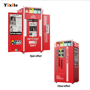 Yixile en bois Vintage exclusif photomaton kiosque écran tactile Selfie photomaton impression instantanée photomaton Machine avec appareil photo - Product Image 3