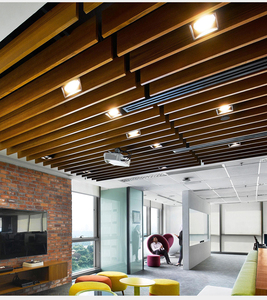 Rejilla de techo de aislamiento térmico ignífugo de diseño lineal de Metal moderno en forma de U-Fácil de instalar para fines impermeables de centro comercial al aire libre - Product Image 5