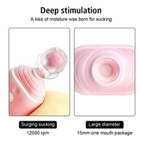 Niedliche Eiscreme-Klitorisvibratoren Mini Tragbarer Sauger Klitoris-Nippel-Lecker-Stimulator Weiblicher Masturbator Erotikspielzeug für Frauen