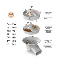Mangkuk Solid bertenaga baterai cerdas untuk hewan peliharaan, mesin makan kuantitatif dengan waktu Interaktif, pemantauan Video jarak jauh, desain ramah lingkungan
