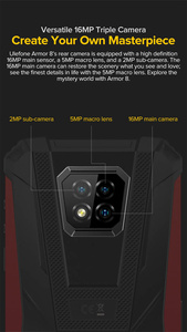 Zırh 8 güçlendirilmiş akıllı telefon <span class=keywords><strong>Android</strong></span> 11 6.1 "4GB + 64GB 16MP üçlü kamera yüz kimliği parmak izi kimliği 5580mAh cep telefonu tüm kullanın - Product Image 5