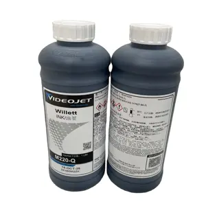 Original M220-Q 1000L black ink bottle for Videojet Willett 2120 Large Character Marking  LCM  1L consumable DOD NP-MK