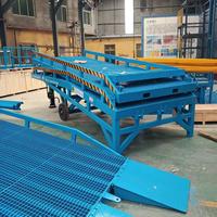 Plateforme de chargement et de déchargement mobile pour chariot élévateur à conteneurs, pont de manutention incliné 10 tonnes pour entrepôt logistique avec certification CE