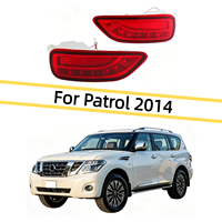 Feux réflecteurs de pare-chocs LED pour Nissan Patrol Y62 2014-2019, lentille rouge, feu antibrouillard arrière, compatible avec les accessoires modifiés Patrol