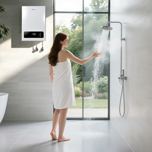 Calentador de Agua Eléctrico Instantáneo Inteligente de Alta Calidad, 18kW, 220V, con Pantalla LED de <span class=keywords><strong>Temperatura</strong></span>, para Toda la Casa - Product Image 3