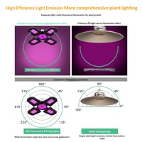 Lampe de culture LED pliable E27 100W, ampoule à spectre rouge et bleu réglable pour légumes d'intérieur, plantes succulentes, semis
