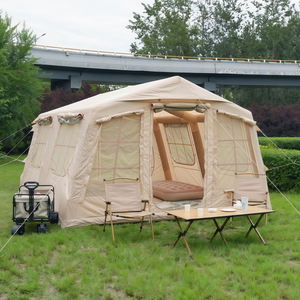 <span class=keywords><strong>Tente</strong></span> de camping gonflable pour 2/6/8/10 personnes, 8 et 13,68 pieds, installation facile, imperméable PU3000mm, respirante, pour la famille, avec pompe manuelle - Product Image 5