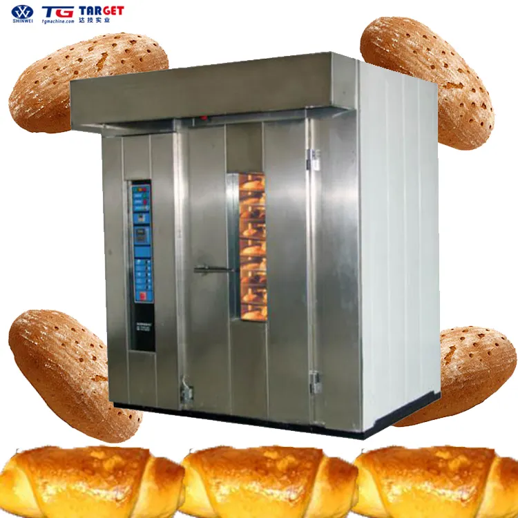 Oven Pemanggang Roti Gas Elektrik Putar Udara Panas, untuk Membuat Kue Roti Biskuit