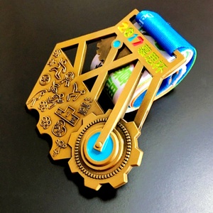 Fabricant de médailles de course de vélo de montagne personnalisées, médailles d'or de cyclisme avec ruban pour personnaliser le logo - Product Image 4