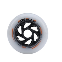 Roues de patins à roulettes de vitesse en ligne de 90 mm à haute élasticité, noyau en PU+PP, pour une utilisation en extérieur