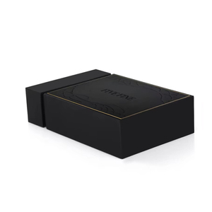 Haute qualité noir luxe personnalisé soins personnels tiroir boîte coffrets cadeaux rasoir hommes boîte rigide avec insert en mousse EVA - Product Image 1
