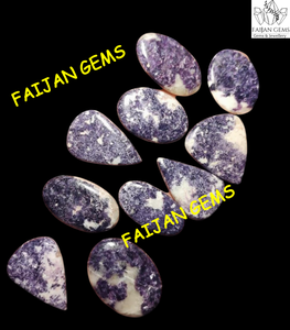 LEPIDOLITA piedra preciosa cabujón pulido mezcla forma todos los tamaños cabujón de cristal para joyería colgante hacer piedras preciosas - Product Image 3