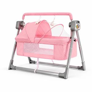 <span class=keywords><strong>Cuna</strong></span> Eléctrica Multifuncional para Bebés, Diseño Plegable, Música, Mosquitera, Columpio Electrónico, Juguetes para Dormir - Product Image 1