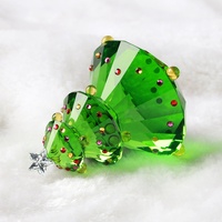 Ornements de Noël en cristal artificiel pour enfants, petit sapin de Noël, nouveau style 2025, fait main, pour filles