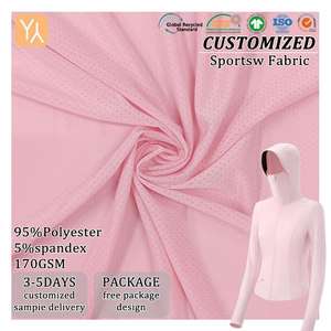 Chándal de punto seco para niñas 100% poliéster estilo Ripstop Tricot Interlock camiseta 170GSM 95% <span class=keywords><strong>P5</strong></span> % SP Stretch <span class=keywords><strong>Poly</strong></span> Milenium tapicería - Product Image 1