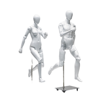 Mannequin robotique, mannequin de corps entier réglable, présentoir de vêtements, articulations flexibles et mobiles, mannequin