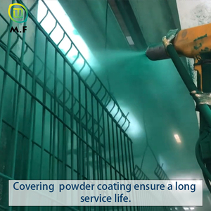 3D cong ngoài trời Vườn thép hàng rào hàn dây lưới Bảng điều khiển với khung sắt mạ kẽm ứng dụng An Ninh - Product Image 3