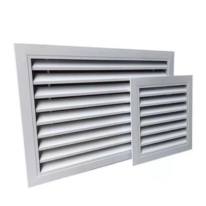 Griglia <span class=keywords><strong>di</strong></span> Ventilazione Quadrata in Lega <span class=keywords><strong>di</strong></span> Alluminio a Doppia Deflessione per Sistemi HVAC, Copertura per Condizionatore d'Aria - Product Image 1