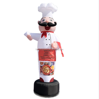 Fuyi Gonflable Chef Restaurant Publicité Gonflable Homme Avec Menu Personnalisé Gonflable BBQ Homme