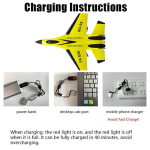 <span class=keywords><strong>เครื่องบิน</strong></span>บังคับวิทยุ AiJH FX-820 รุ่น Epp Foam Jet Glider Fighter สีเหลือง <span class=keywords><strong>SU</strong></span> <span class=keywords><strong>35</strong></span> ของเล่นเครื่องบินบังคับวิทยุที่ทนทาน - Product Image 3