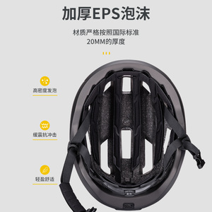 Casque de vélo avec lumière lumineuse, chargement USB, pour le cyclisme, casque de sport de protection unisexe - Product Image 4
