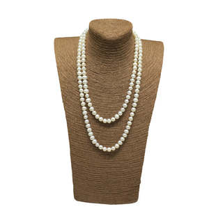 Collier de perles d'eau douce filetées du fabricant, chaîne longue pour pull, cadeau élégant pour la fête des Mères - Product Image 2