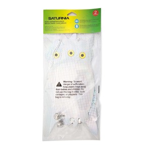 Spaventapasseri a forma di gufo riflettente con 2 campanelle (2 pezzi) - Product Image 3