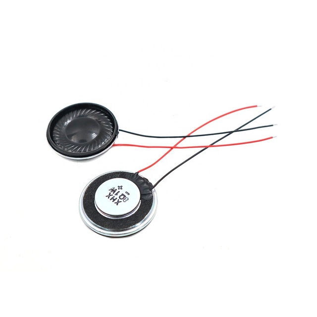 Round Shape 28MM 8 Ohm 1W Full Range Mylar Loud Speaker 2.8CM 28*5.5MM Ultra-thin 8Ohm 1 Watt Loudspeaker With Wire Cable 60MM