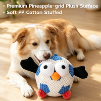 Jouet pour chien en peluche en forme de ballon de football, interactif, avec papier froissé, jouets en peluche pour chiens de petite et moyenne taille