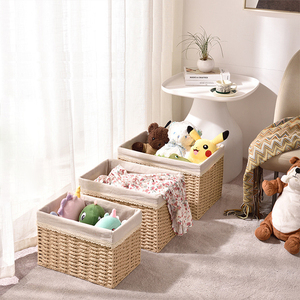 الأكثر مبيعًا سلة كلاسيكية مصنوعة يدويًا من القماش من أفضل البائعين للتخزين - Product Image 4