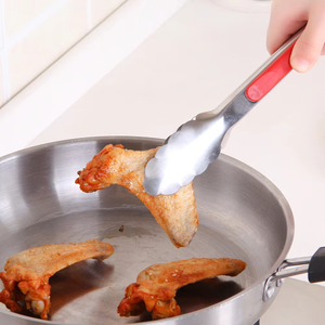 Premium Stainless Steel Kitchen <b>Tongs</b> with Silicone Handles - Ideal for BBQ, Salad & <b>Serving</b> - Product Image 6