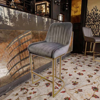 Chaise de bar en métal au design moderne, tabouret haut, chaise haute