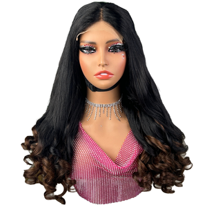 Perruque de cheveux humains lisses de 24 pouces, avec closure HD 4x4 5x5, pour femmes noires, perruque frontale transparente pré-épilée - Product Image 5