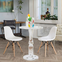 Hot Sale Modernes Design Home Use Wohnzimmer Acryl Runder Tisch Einfacher transparenter kleiner Acryl Tisch