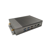 PC Industrial Robusto sin Ventilador con Alder Lake-N N100, 4 Puertos COM, Doble LAN, Amplio Voltaje 12-24V, 16GB RAM, Almacenamiento NVMe, Caja SIM para Computación