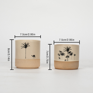 Taza de Café de Cerámica de Estilo Retro, Pintada a Mano, Resistente al Calor, 250 ml, Taza de Té Personal - Product Image 4