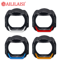 3 pouces Décoration Couverture Lampes moto Phare jour POUR BMW Kit de mise à niveau Conception spéciale Projecteur LED Lentille en forme de DRL bleu