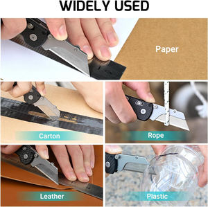Di alta qualità SK5 lama leggera EDC Box Cutter pieghevole taglierino con Clip tascabile per ufficio di fabbrica - Product Image 3