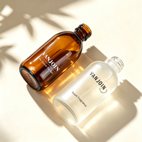 Diffuseur d'ambiance parfumé Amber Frosted, vaporisateur d'intérieur, brume fine, parfum d'ambiance, flacon vaporisateur fleuri, ensemble d'emballage