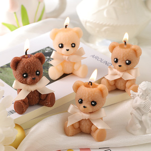 ハンドメイド ソイワックス アロマキャンドル クマ型 可愛い 装飾用 ギフト 誕生日 パーティー 記念品 - Product Image 6