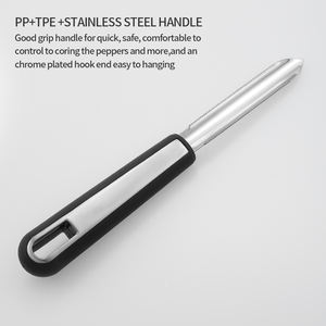 Carottier de courgette en acier inoxydable, extracteur de graines de légumes et de fruits, aubergine et courgette - Product Image 4