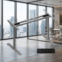 Base de bureau ergonomique intelligente Kaiyu en acier inoxydable, réglable en hauteur, design moderne, pour usage commercial, bureau et domicile (OEM/ODM)