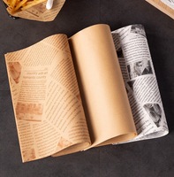 Papier d'emballage à personnaliser, 10 pièces, emballage pour Hamburger, résistant à la graisse