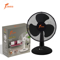 Ventilateur de bureau de haute qualité de 9 pouces avec grille de sécurité en métal et pales en plastique, ventilateur personnel silencieux à courant alternatif pour chambre à coucher, prix d'usine