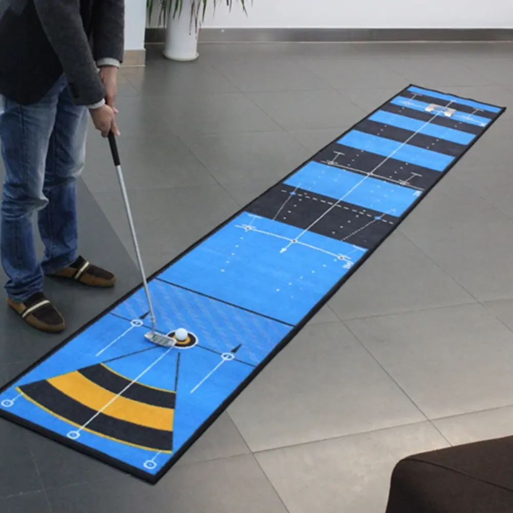 Rijden Indoor Fairway Rubber Mini Bereik Custom Onderwijs Putting Raken Praktijk Fiberbuilt Turf Golf Swing Mat