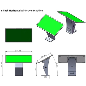 Machine tout-en-un horizontale à écran tactile libre-service de signalisation numérique Android de 21,5 pouces pour le hall de la banque de l'hôpital - Product Image 3